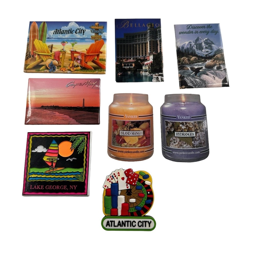 Magnet Vintage Lot 8 Piece Refrigerator Magnets Atlantic City Tourist Cape May